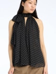 26SS 로테이트 블라우스 115238 000 Black :: 구하다