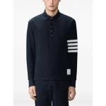 26SS 톰브라운 텍스쳐드 피케 4바 롱슬리브 폴로셔츠 MJP234A J0248 415 BLUE :: 구하다