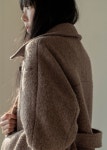 Bouclé Long Coat Mocha Brown :상세정보 - HAGO(하고)