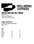 Active Half Zip Up Black :상세정보 - HAGO(하고)