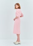 ROUND SQUARE LINE DRESS(tweed pink) :상세정보 - HAGO(하고)