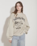 Snow Leopard Print Sweatshirt / Beige [Normal] :상세정보 - 하고(HAGO)