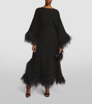 Huishan Zhang Feather-Trim Calista Cape Gown | Harrods IS Huishan Zhang Feather-Trim Calista Cape Gown | Harrods IS 