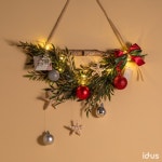 🎄크리스마스 벽장식 벽가랜드 라탄 행잉 장식품 | 아이디어스 🎄크리스마스 벽장식 벽가랜드 라탄 행잉 장식품