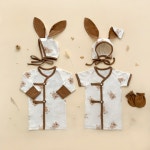 [토끼띠 선물] 초코 래빗 배냇저고리 세트 | 아이디어스 [토끼띠 선물] 초코 래빗 배냇저고리 세트