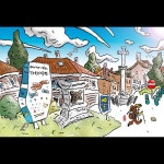 산티아고 순례길 #102 - 타르다호스 마을 입구 | 아이디어스 산티아고 순례길 #102 - 타르다호스 마을 입구