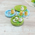 [idus 단독] 행운 오리 티코스터|잔디 트레이 | 아이디어스 [idus 단독]  행운 오리 티코스터|잔디 트레이