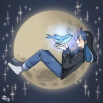 달과 함께 그림 일러스트 | 아이디어스 달과 함께 그림 일러스트