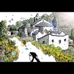 산티아고 순례길 #216 - 산 마르티노 마을 초입 | 아이디어스 산티아고 순례길 #216 - 산 마르티노 마을 초입