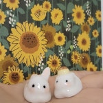 💗🐰[MINI]은빚 토끼 도자기 인형🐰💗 | 아이디어스 💗🐰[MINI]은빚 토끼 도자기 인형🐰💗