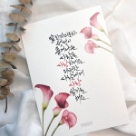 <맞춤제작>수채화 캘리그라피 엽서 및 액자 | 아이디어스 아이디어스
