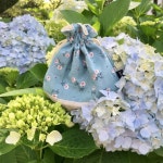 🌿살랑 제주 수국 복주머니 파우치 | 아이디어스 - 핸드메이드, 수공예, 수제 먹거리 🌿살랑 제주 수국 복주머니 파우치