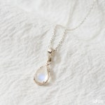 천연 AAA 비하르산 문스톤 원석 실버 은 목걸이 | 아이디어스 천연 AAA 비하르산 문스톤 원석 실버 은 목걸이