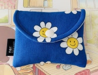 넬ner 블루 데이지 카드지갑 & 패브릭 파우치 | 아이디어스 넬ner 블루 데이지 카드지갑 & 패브릭 파우치