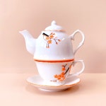 그담 매화꽃 핀 티포원 1인 티팟 세트 홈카페 | 아이디어스 아이디어스