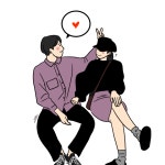 귀욤라인드로잉일러스트/그림/캐리커쳐 | 아이디어스 귀욤라인드로잉일러스트/그림/캐리커쳐