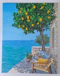 레몬향기 휴가 🍋 손그림 아크릴화(액자 포함) | 아이디어스 레몬향기 휴가 🍋 손그림 아크릴화(액자 포함)