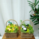 [천연이끼] 스칸디아모스 시바 판다 바구니 놀이터 | 아이디어스 [천연이끼] 스칸디아모스 시바 판다 바구니 놀이터