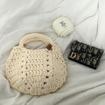 손뜨개가방 핸드메이드 데일리 뜨개 수제 스퀘어 복조리 | 아이디어스 손뜨개가방 핸드메이드 데일리 뜨개 수제 스퀘어 복조리