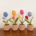 튤립 뜨개 화분🌷 | 아이디어스 튤립 뜨개 화분🌷