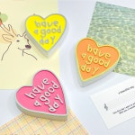 하트 헤버굿데이 차량용 석고방향제 | 아이디어스 하트 헤버굿데이 차량용 석고방향제