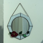 동백 벽거울 스테인드글라스 인테리어 소품 | 아이디어스 - 핸드메이드, 수공예, 수제 먹거리 동백 벽거울 스테인드글라스 인테리어 소품