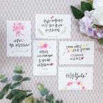 쩡스리본 캘리그라피엽서 (주문제작) | 아이디어스 - 핸드메이드, 수공예, 수제 먹거리 쩡스리본 캘리그라피엽서 (주문제작)