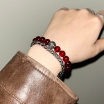(전체써지컬) 로터스 레드 캣츠아이 써지컬 원석팔찌 | 아이디어스 (전체써지컬) 로터스 레드 캣츠아이 써지컬 원석팔찌