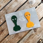 nraw 313 가죽 책갈피(외계인) 2개입 포장 | 아이디어스 nraw 313 가죽 책갈피(외계인) 2개입 포장