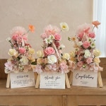 후기만점🥇개업/승진/생신/기념일❤️미니화환+레터링카드 | 아이디어스 후기만점🥇개업/승진/생신/기념일❤️미니화환+레터링카드