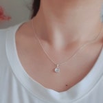 천연 문스톤 실버목걸이 | 아이디어스 천연 문스톤 실버목걸이