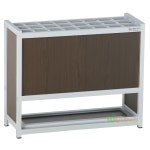 [우진산업] 우산 보관대 (월넛/열쇠무, 24구, ※도서산간 지역은 배송 불가)