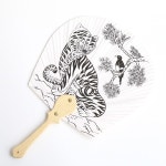 민화평부채만들기/고급형/까치호랑이