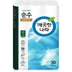 [깨끗한나라] 순수 프리미엄 3겹 30롤 x 2