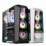 [ABKO] 341G 레오 강화유리 PC케이스 스펙트럼 Dualight(블랙)