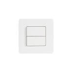 [스퀘어] 3로 2구 스위치 화이트