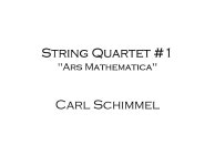 String Quartet #1 (Ars Mathematica), by Carl Schimmel by Carl... Issuu String Quartet #1 (Ars Mathematica), by Carl Schimmel