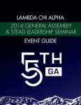 55th General Assembly Event Guide by Lambda Chi Alpha Fraternity - Issuu 55th General Assembly Event Guide
