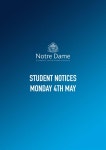Student Briefing - Monday 4th May by Notre Dame Catholic Sixth Form College - Issuu Student Briefing - Monday 4th May  
