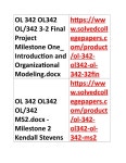 OL 342 OL342 OL/342 3-2 Final Project Milestone One_ Introduction And Organizational Modeling by solvedcp - Issuu OL 342 OL342 OL... 