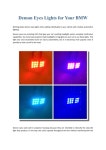 Demon Eyes Lights for Your BMW by Bavgruppe Designs - Issuu Demon Eyes Lights for Your BMW
