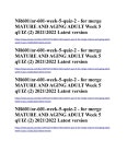 NR601/nr-601-week-5-quiz-2 - for merge MATURE AND AGING ADULT Week 5 qUIZ (2) 2021\2022 Latest versi by wesleysam - Issuu NR601... 