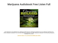 Marijuana Audiobook Free Listen Full by RichardineLaurene - Issuu Marijuana  Audiobook Free Listen Full