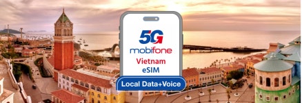 베트남 eSIM Mobifone 5G 선불 요금제 (통화/SMS 지원) - KKday 베트남 eSIM Mobifone 5G 선불 요금제 (통화/SMS 지원)