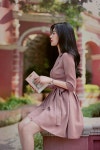 milkcocoa 49632.only Milkcocoa.1230-feminine pink shirts Dress