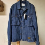 맥우드건(MAGOODGAN) 헌터 5502 밀리터리 오버핏 인디고 야상 자켓 - 44,700 | 무신사 스토어