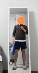 무신사 스탠다드(MUSINSA STANDARD) 쉐기 독 크루 넥 니트 [헤더 브라운] - 79,900 | 무신사 스토어