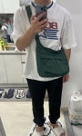 케이엔드(KND) 히고로 나일론 유틸리티 메신저 백 그린 - 69,420 | 무신사 스토어