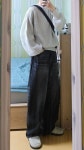 브랜디드(BRANDED) 1703 BLACK DEFENDER JEANS [MAX WIDE STRAIGHT] - 사이즈 & 후기 | 무신사