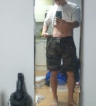 아임낫어휴먼비잉(I AM NOT A HUMAN BEING) Basic Logo Front Pocket Shorts - Camo - 65,400 | 무신사 스토어